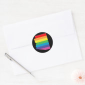 arizona pride. gestript. ronde sticker (Envelop)