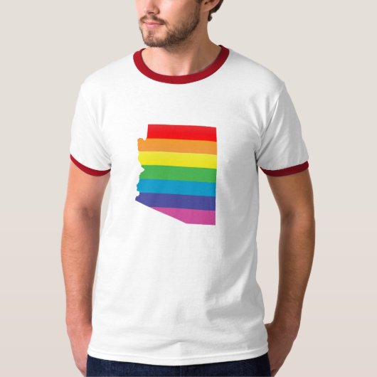 arizona pride. gestript. t-shirt (Voorkant)