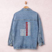 Arizona Pride Retro  Oude Amerikaanse vlag Denim Jacket (Hangar)