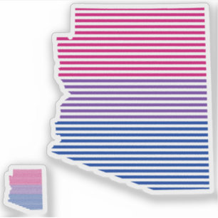 arizona pride strepen bisexual flag sticker
