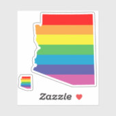 arizona pride striped regenboogvlag sticker (Vel)