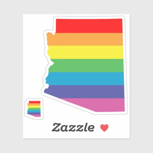 arizona pride striped regenboogvlag sticker (Vel)