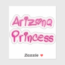 Arizona Princess Pink Sticker