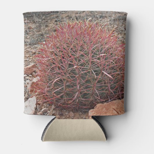 Arizona Red Barrel Cactus Unique Desert Plant Blikjeskoeler (Voorkant)