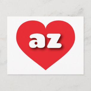 Arizona red hart - Ik hou van az Briefkaart