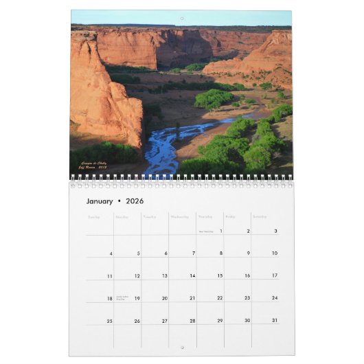 Arizona Red Rock Country _ 2013 Agenda Kalender (Jan 2026)