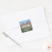 Arizona Red Rock Landscape Photo Southwest Vierkante Sticker (Envelop)