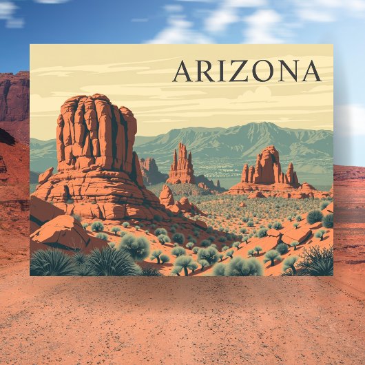  Arizona Red Rocks Travel Briefkaart