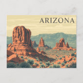  Arizona Red Rocks Travel Briefkaart (Voorkant)