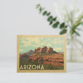 Arizona Red Rocks Vintage Travel Briefkaart (Staand voorkant)