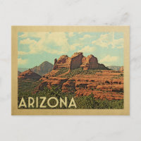 Arizona Red Rocks Vintage Travel