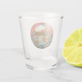 Arizona Reis Kunst Badge Shot Glas (Achterkant)