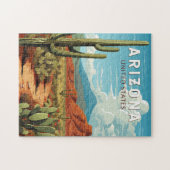 Arizona Reis Kunst Vintage Legpuzzel (Horizontaal)