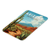 Arizona Reis Kunst Vintage Magneet (Linkerzijde)