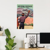 Arizona Reisposter Rockies Kunstprint Poster (Thuiskantoor)
