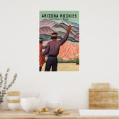 Arizona Reisposter Rockies Kunstprint Poster (Keuken)