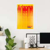 Arizona Reisposter Vintage Print Toerisme Kunst (Thuiskantoor)