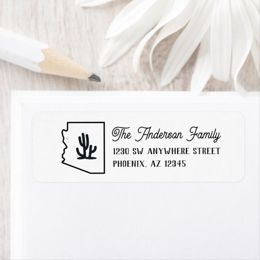 Arizona retouradres Cactus Etiket (Insitu)