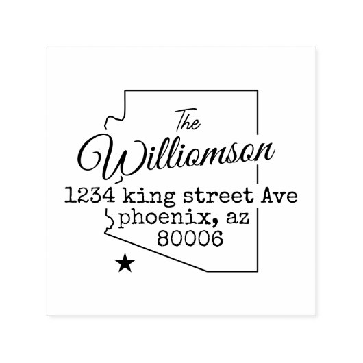 Arizona Retouradres Stempel (Design)