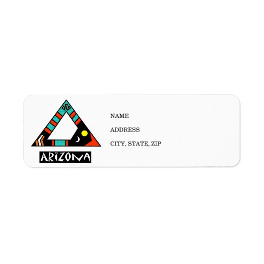 Arizona Retouradreslabel Etiket (Voorkant)