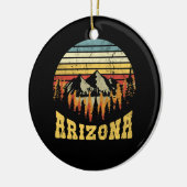 Arizona Retro  Mountains Natuur Hiking Keramisch Ornament (Links)