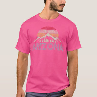 Arizona  Retro Mountains Natuur Hiking Souv T-shirt