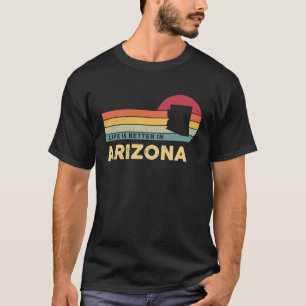 ARIZONA Retro  US State Map Arizona Patriot T-shirt