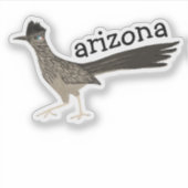 ARIZONA Roadrunner Bird Colour Pencil Art Sticker (Voorkant)