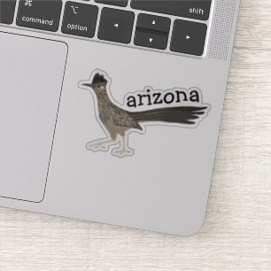 ARIZONA Roadrunner Bird Colour Pencil Art Sticker