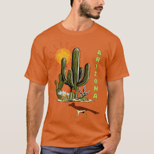 Arizona Roadrunner Desert Cactus TShirt