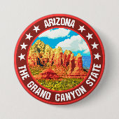 Arizona Ronde Button 7,6 Cm (Voorkant)