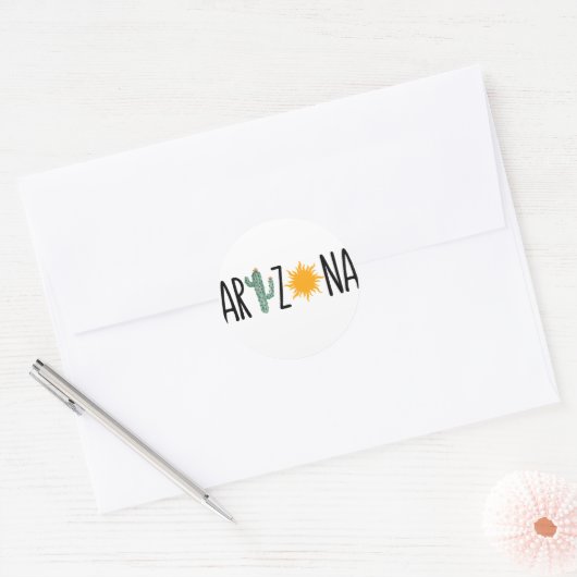 ARIZONA RONDE STICKER (Envelop)