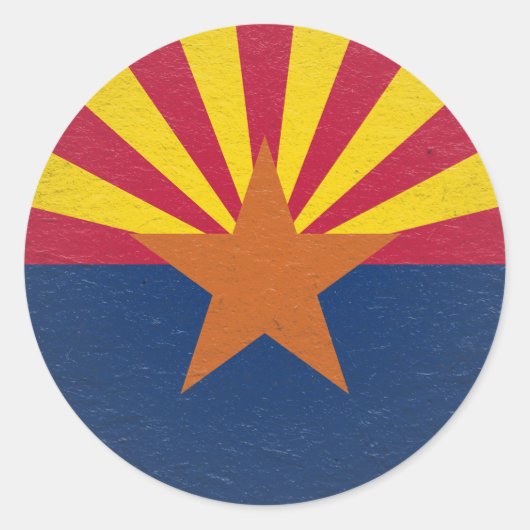 Arizona Ronde Sticker (Voorkant)