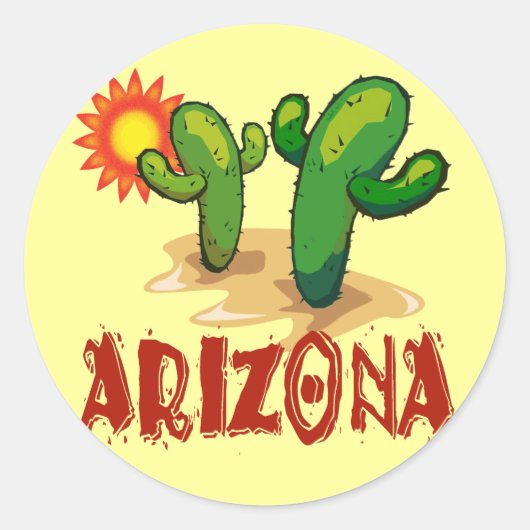 ARIZONA RONDE STICKER (Voorkant)
