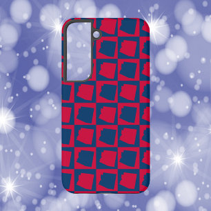 Arizona rood en blauw patroon samsung galaxy hoesje