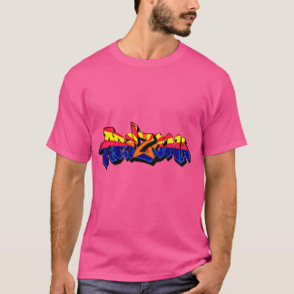 Arizona Roosevelt Row Flag Graffiti Roze T-shirt
