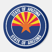 Arizona Round Emblem Magneet (Voorkant)