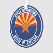 Arizona Round Emblem Ornament (voorkant)