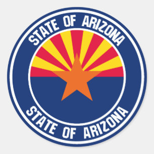 Arizona Round Emblem Ronde Sticker