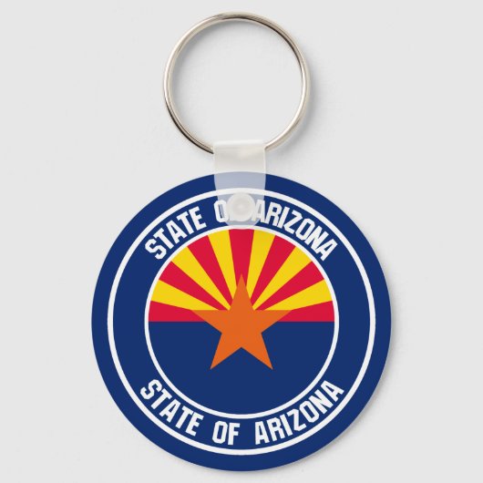 Arizona Round Emblem Sleutelhanger (Voorkant)