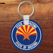 Arizona Round Emblem Sleutelhanger (Voorkant)
