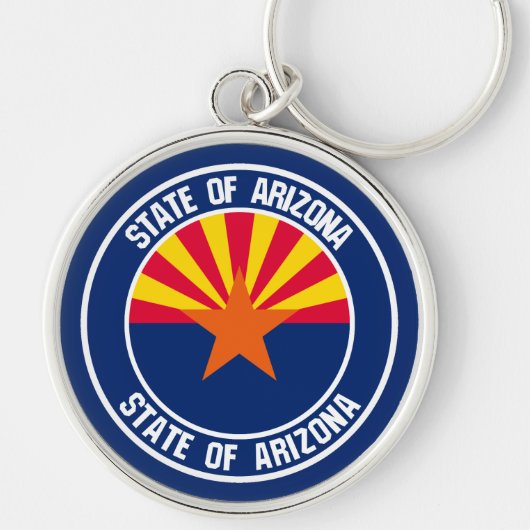Arizona Round Emblem Sleutelhanger (Voorkant)