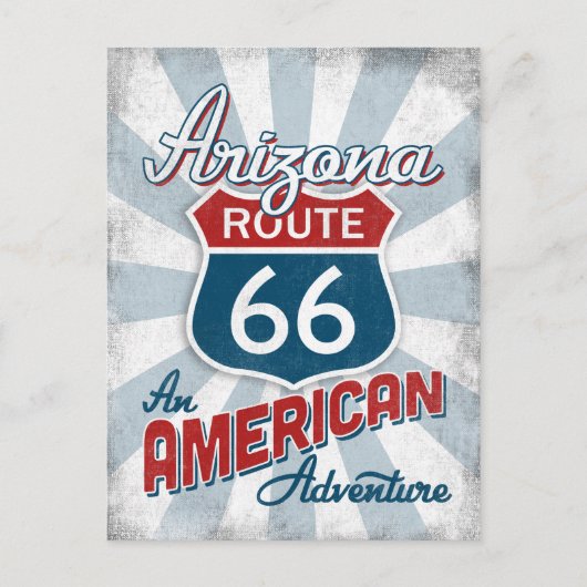 Arizona Route 66  Amerika Briefkaart (Voorkant)