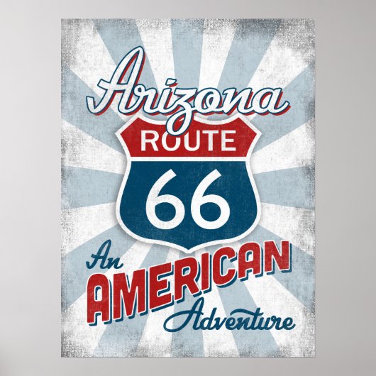 Arizona Route 66  Amerika Poster (Voorkant)