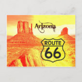 Arizona Route 66 Briefkaart (Voorkant)
