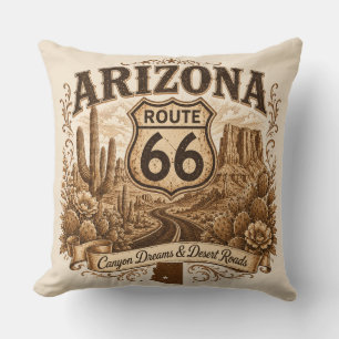 Arizona Route 66 Canyon Droom Decoratie Kussen