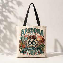 Arizona Route 66 Canyon Markt Dag Tote Bag