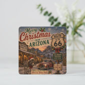 Arizona Route 66 kerstgroeten (Staand voorkant)