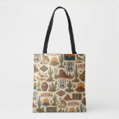 Arizona Route 66 Markt Nomad Tote Bag (Voorkant)