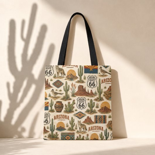 Arizona Route 66 Markt Nomad Tote Bag